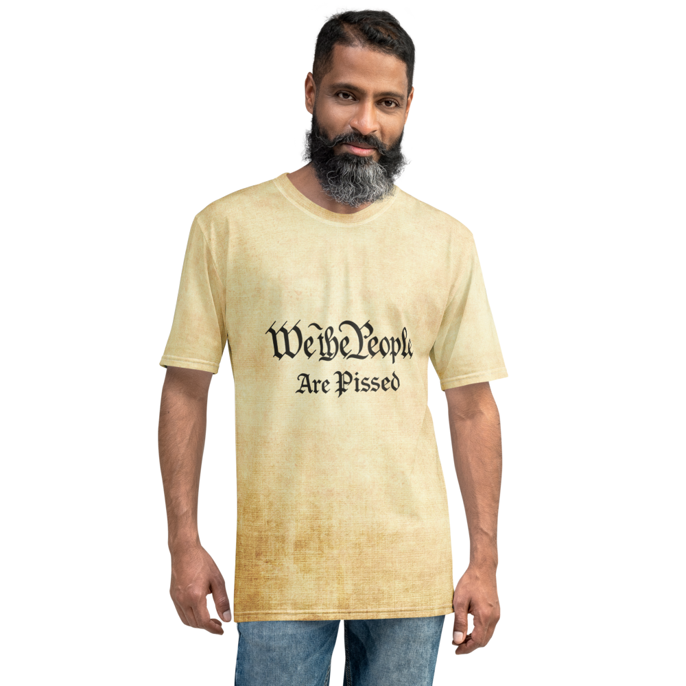 We The People Are Pissed - On Parchment- All-Over Print Men's Crew Neck T-Shirt