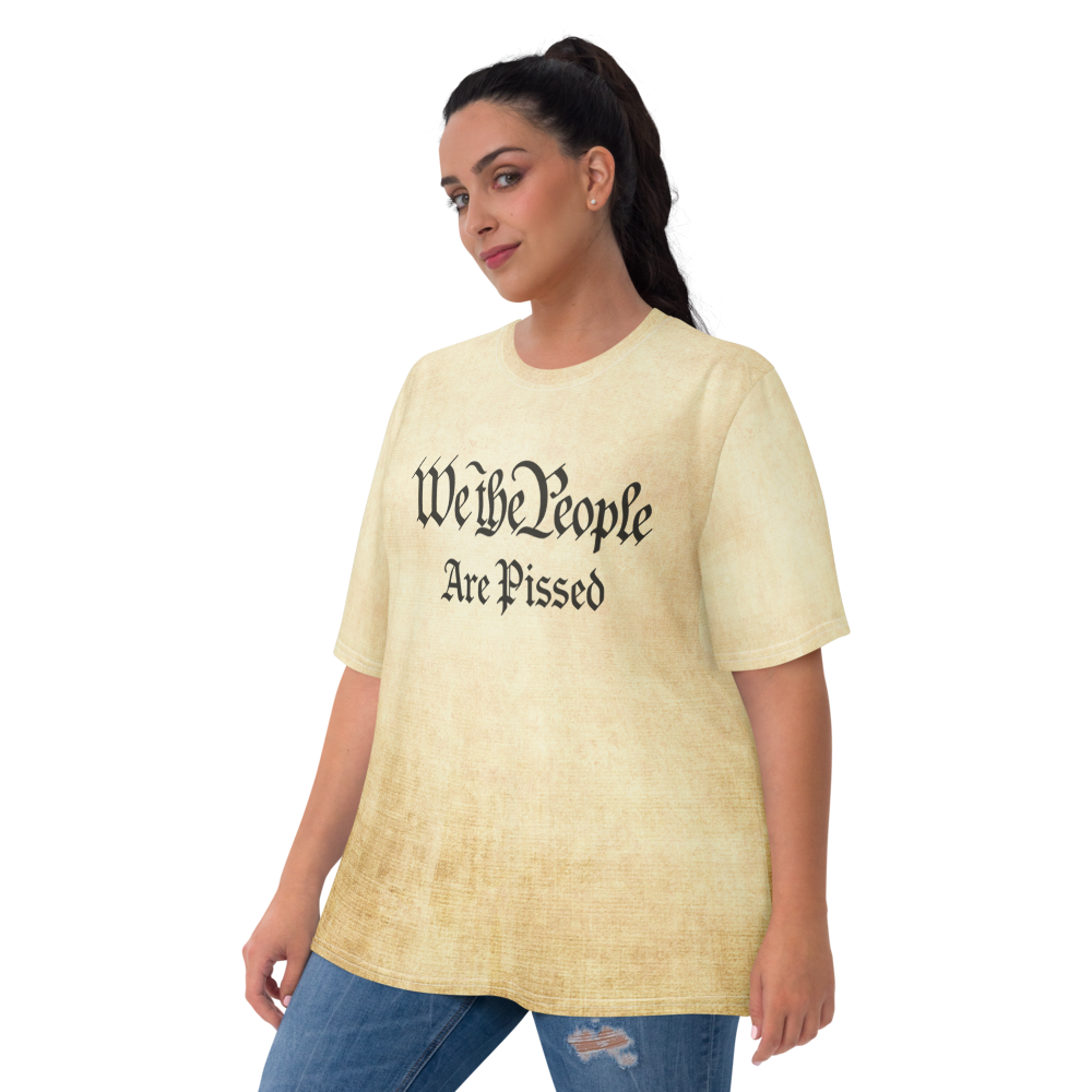 We The People Are Pissed - On Parchment- All-Over Print Women's Crew Neck T-Shirt