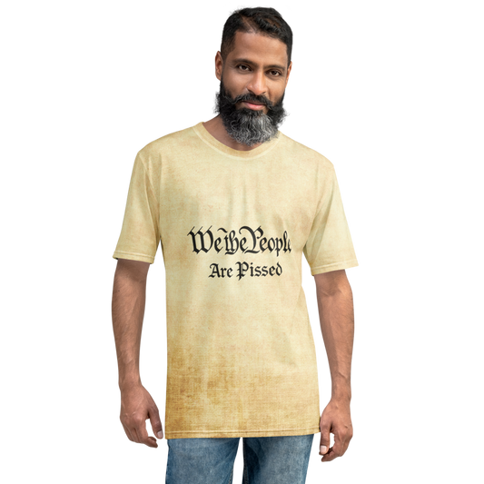 We The People Are Pissed - On Parchment- All-Over Print Men's Crew Neck T-Shirt