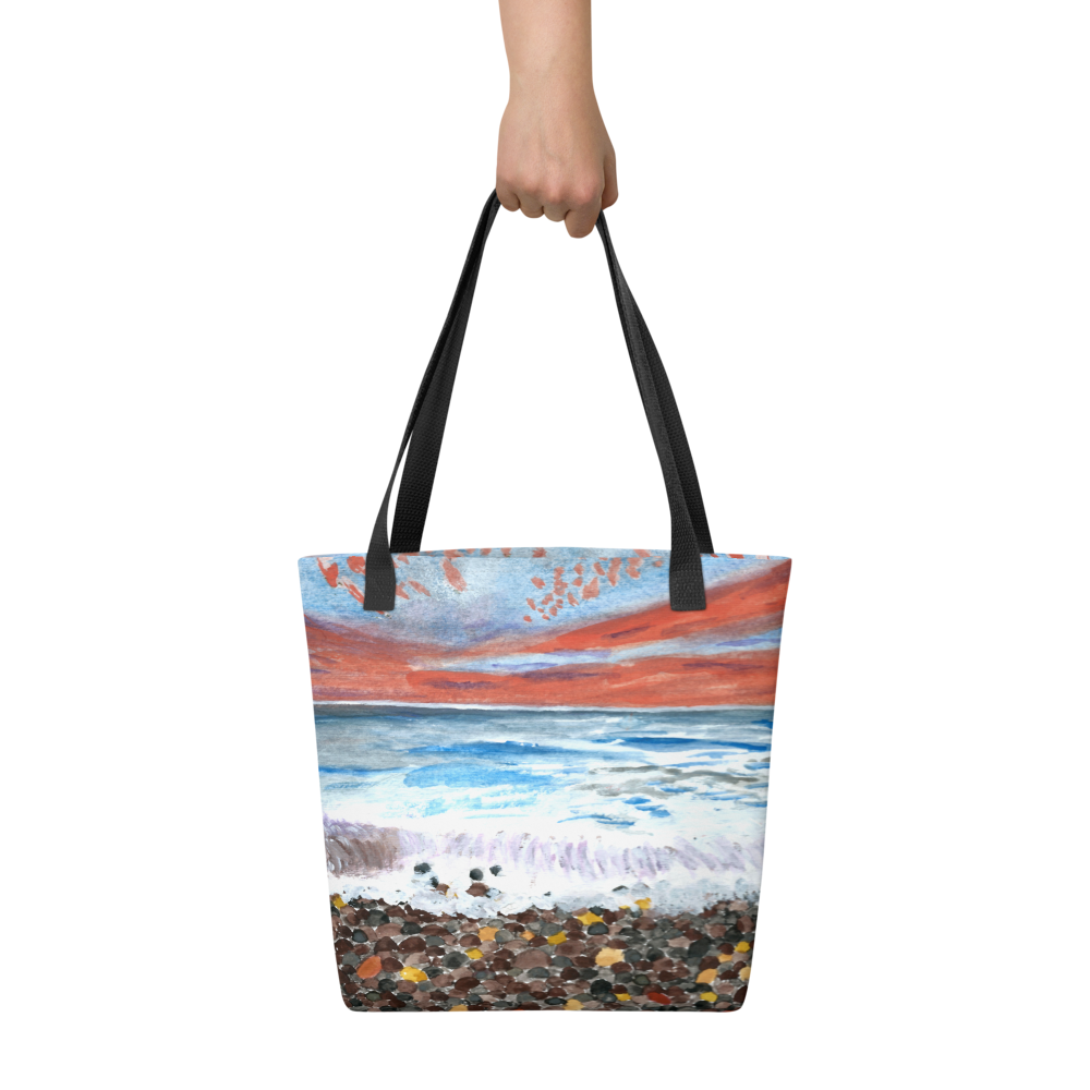 LJD Collection - Pebble Beach Sunset - All-Over-Print Tote