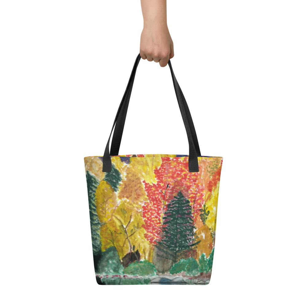 LJD Collection - Fall Reflection - All-Over-Print Tote Bag