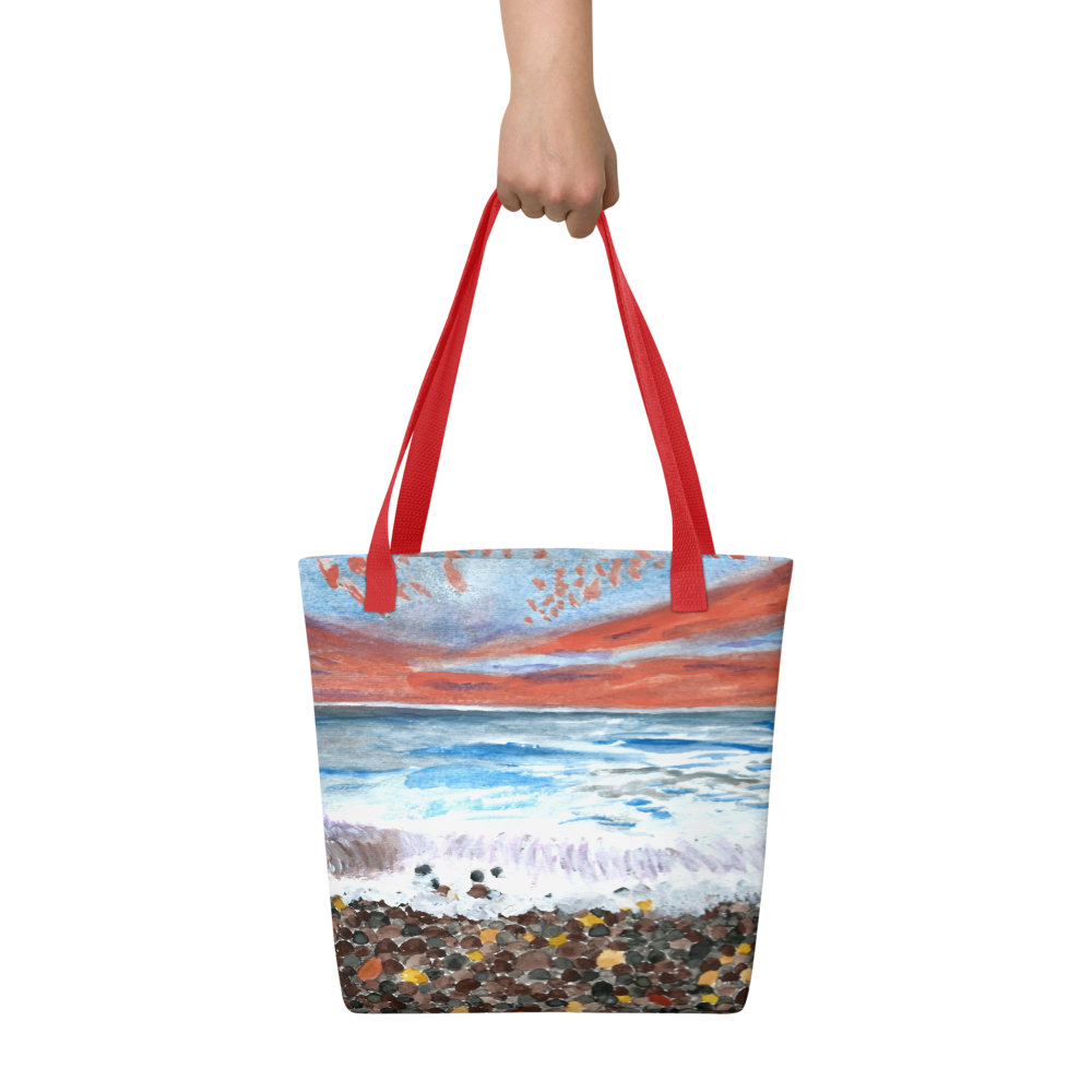 LJD Collection - Pebble Beach Sunset - All-Over-Print Tote