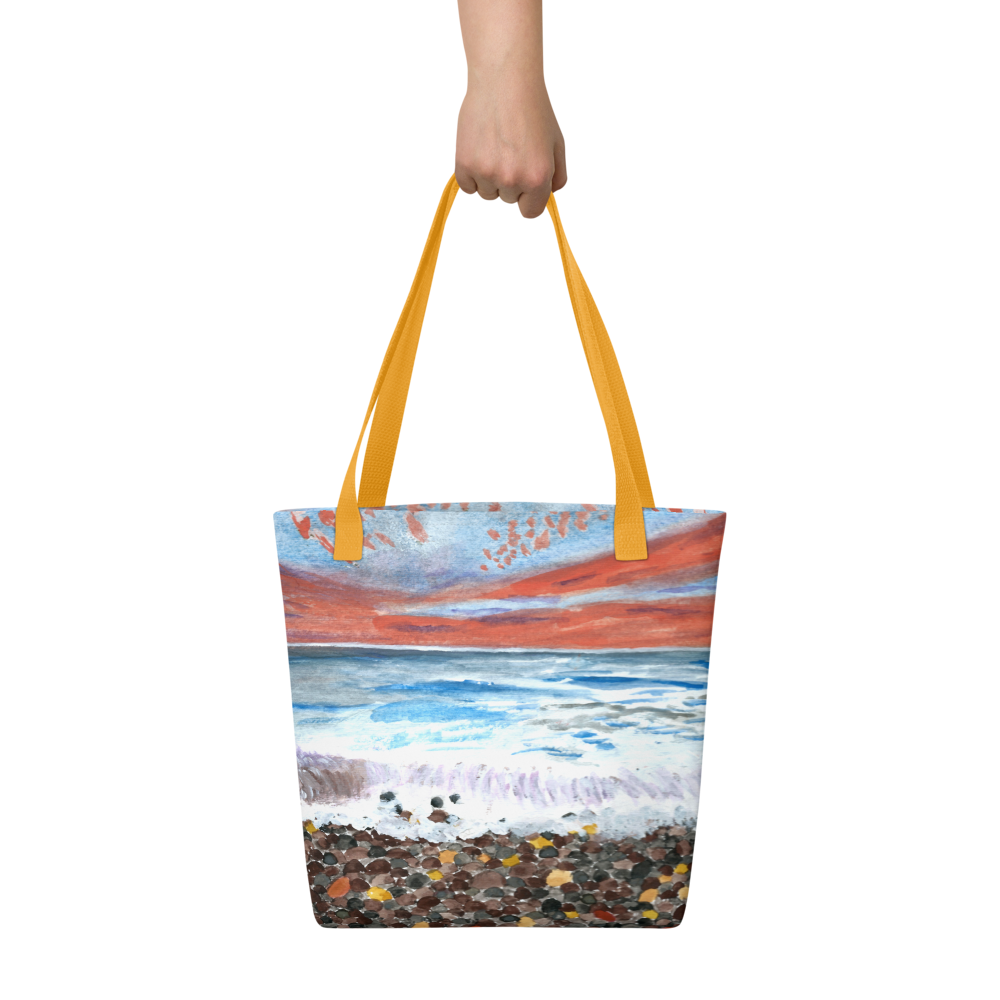 LJD Collection - Pebble Beach Sunset - All-Over-Print Tote