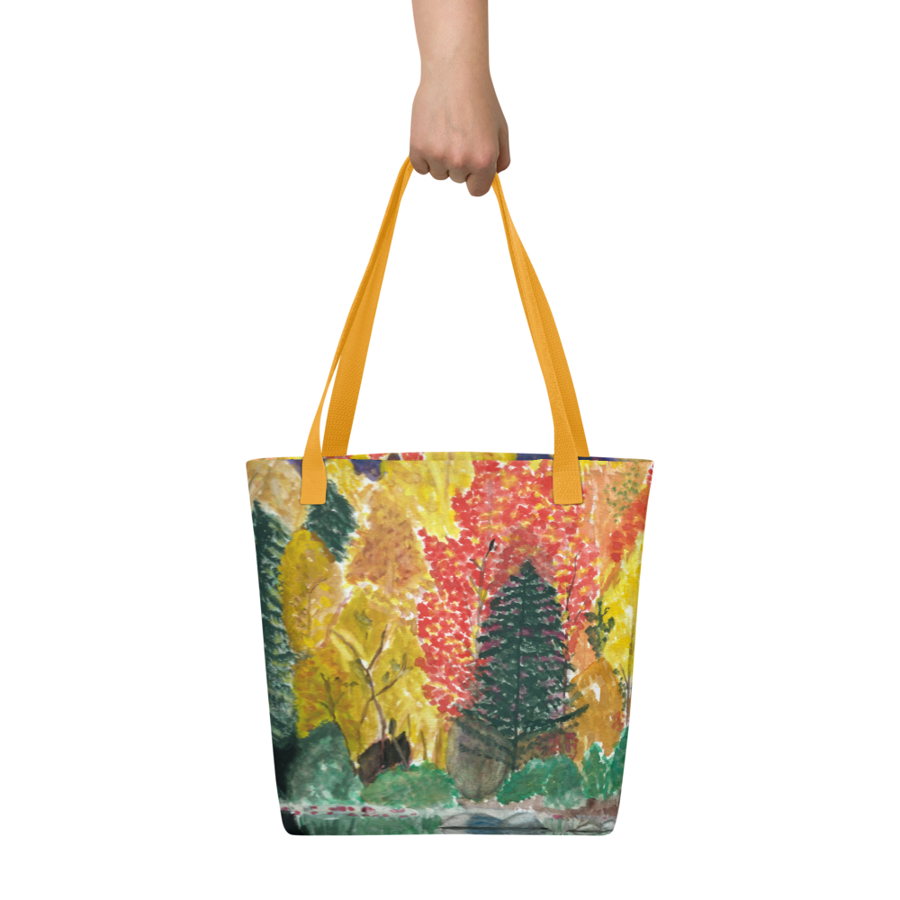 LJD Collection - Fall Reflection - All-Over-Print Tote Bag