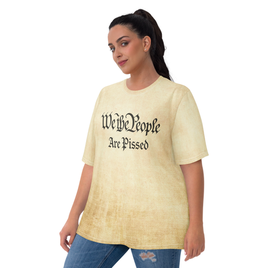 We The People Are Pissed - On Parchment- All-Over Print Women's Crew Neck T-Shirt